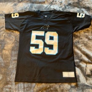 Carolina Panthers Jersey #59 Luke Kuechly Youth Large 14/16 NFL Black Shirt
